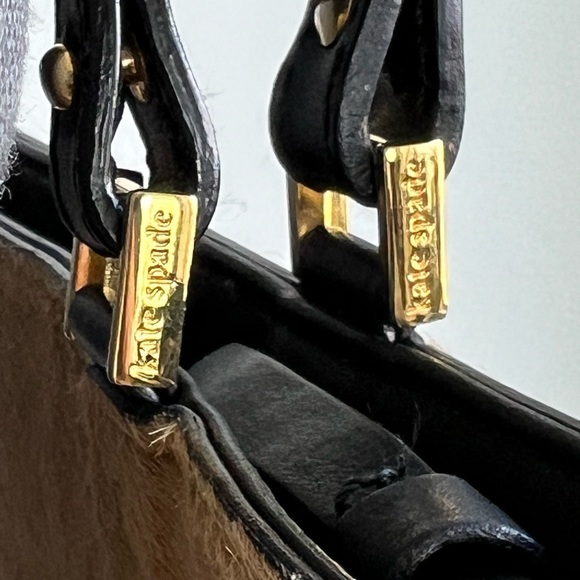 Kate Spade Made in Italy Dot Noel Calf Hair Bag with Leather Straps Rare Vintage - Picture 7 of 12